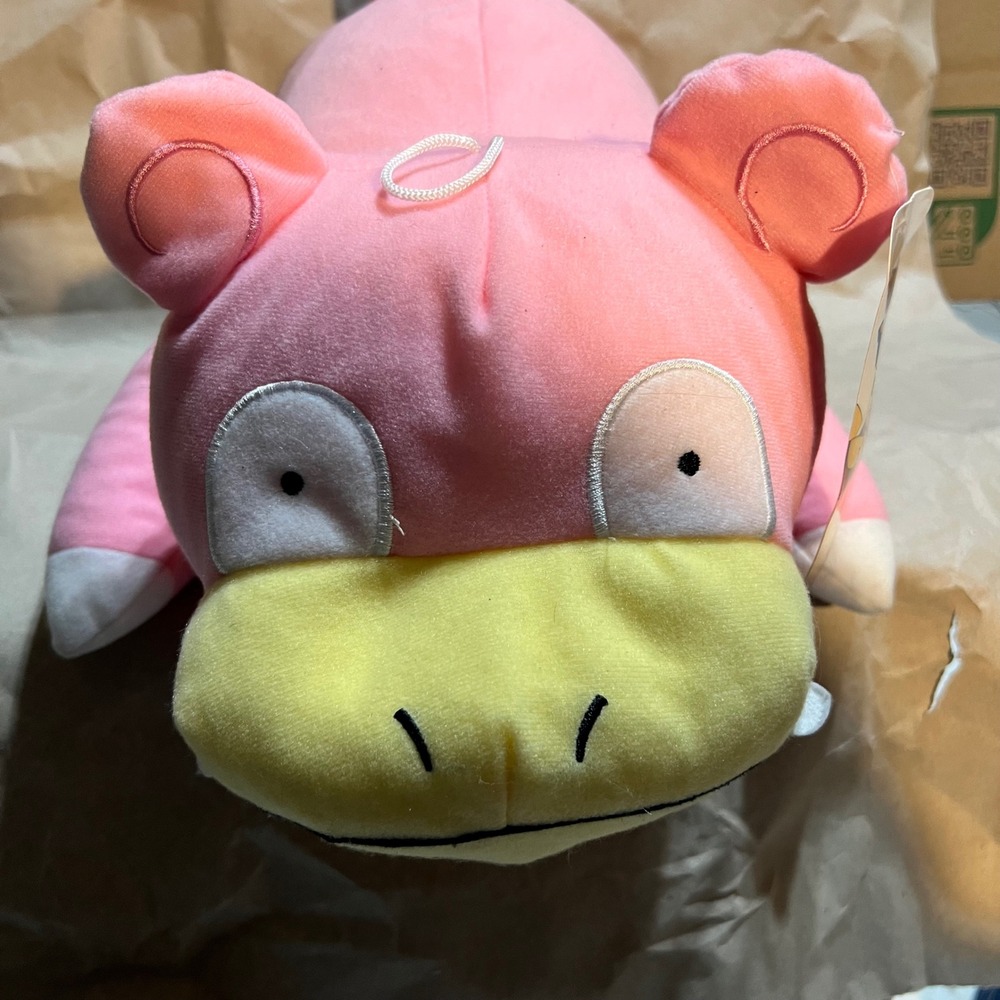 Pokémon Large Slowpoke Plush Pink Stuffed Animal Toy Official Licensed NWT
